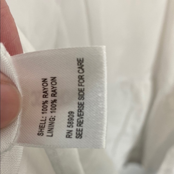 Gianni Bini White Off shoulders Sundress with Cuffed 3/4 Sleeves - Picture 6 of 7